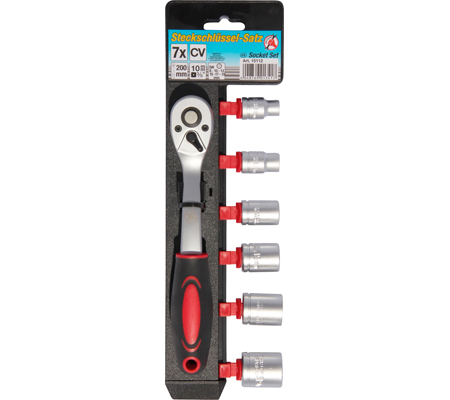 Dugókulcskészlet | 10 mm (3/8") | 8 - 19 mm | 7 darabos