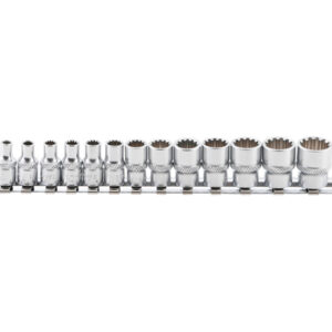 Dugókulcskészlet, Gear Lock | 6,3 mm (1/4") | 13 darabos