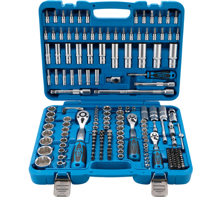 Dugókulcskészlet | 6,3 mm (1/4")/10 mm (3/8")/12,5 mm (1/2") | 192 darabos