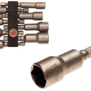 Dugókulcskészlet, hatszögletű | 1/4" | Mágneses | 6 - 13 mm | 8 darabos