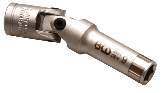 Izzítógyertya-hajtókar hatszögletű betét | 10 mm (3/8") | 9 mm