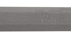 Behajtófej | Külső hatszögletű 10 mm (3/8") | T-profil (Torx) T55 furattal