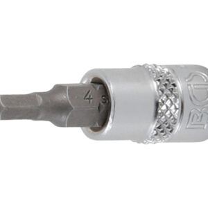 Behajtófej | 1/4" | imbusz,  furattal 4 mm