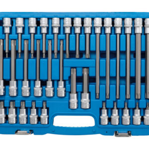Behajtófej-készlet | 12,5 mm (1/2") | T-profil (Torx) | 32 darabos