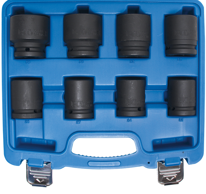 Levegős dugókulcskészlet | 20 mm (3/4") | 22 - 38 mm | 8 darabos - Image 2
