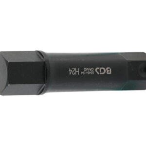 Behajtófej | Hossz 100 mm | Külső hatszögletű 22 mm | Belső hatszögletű 24 mm