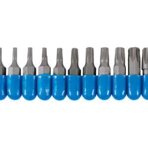 Behajtófej készlet | Külső hatszögletű 6,3 mm (1/4") | T-profil (Torx) | 11 darabos