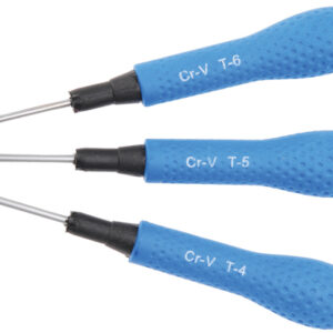 Műszerész csavarhúzó készlet | T-profil (Torx) T4 / T5 / T6 | 3 darabos