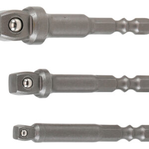Fúrógép-billentő adapter készlet | Külső hatszögletű 6,3 mm (1/4") | 3 darabos