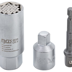 Multi dugókulcs adapterkészlettel | 3/8" | 9 - 21 mm | 3 darabos