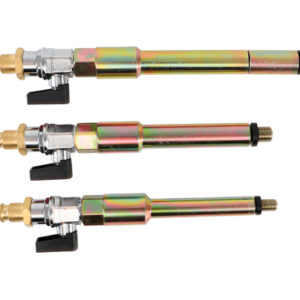 Sűrítettlevegő-adapter készlet izzógyertya-furatokhoz | M8 x 1,0, M10 x 1,0, M10 x 1,25 | 3 darabos