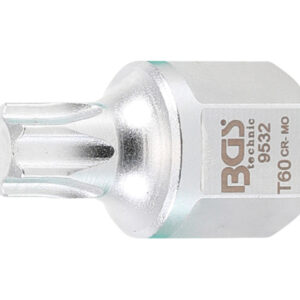 Bordásszíj-behajtófej | 12,5 mm (1/2"), külső hatszögletű 22 mm | T-profil (Torx) T60