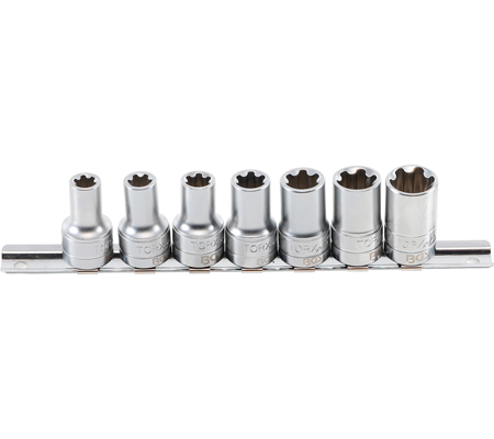 Dugókulcskészlet, T-profil Plus (Torx Plus) | 10 mm (3/8") | 10EP - 20EP | 7 darabos - Image 2