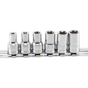 Dugókulcskészlet, T-profil Plus (Torx Plus) | 6,3 mm (1/4") | 6EP - 12EP | 6 darabos