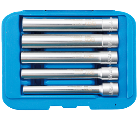 Dugókulcskészlet, hatszögletű, extra mély 3/8", 8-14 mm, 5 darabos - Image 2